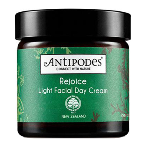 Antipodes  Rejoice Light Facial Day Cream on white background