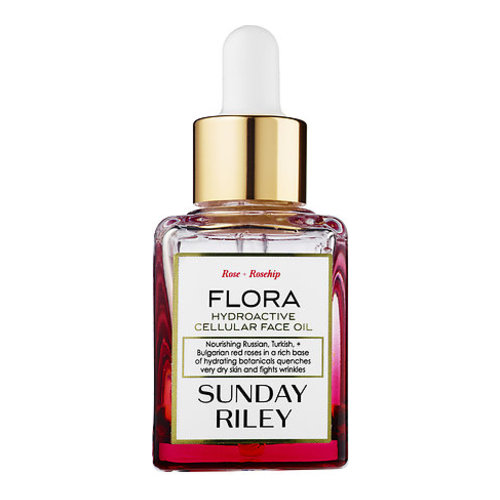 Sunday Riley Flora Hydroactive Cellular Face Oil on white background