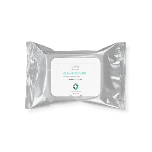 Obagi SUZANOBAGIMD On the Go Cleansing and Makeup Removing Wipes, 25 sheets