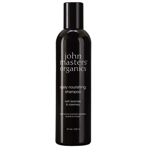 John Masters Organics Shampoo for Normal Hair with Lavender Rosemary on white background