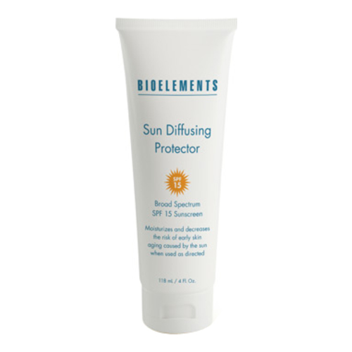 Bioelements Sun Diffusing Protector SPF 15 on white background