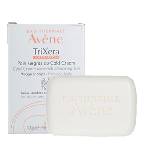 Avene TriXera Nutrition Cold Cream Ultra-Rich Cleansing Bar, 100g/3.52 oz