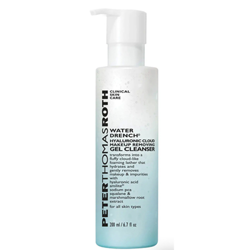 Peter Thomas Roth Water Drench Hyaluronic Cloud Makeup Removing Gel Cleanser on white background