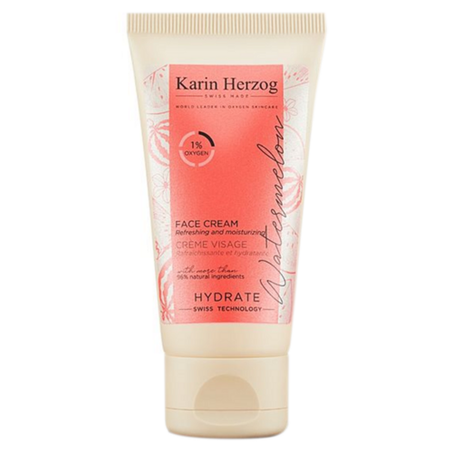Karin Herzog Watermelon Facial Cream Oxygen 1% on white background