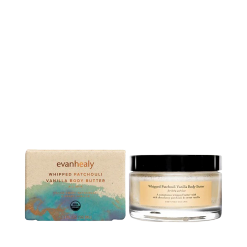 Evanhealy Whipped Patchouli Vanilla Body Butter on white background