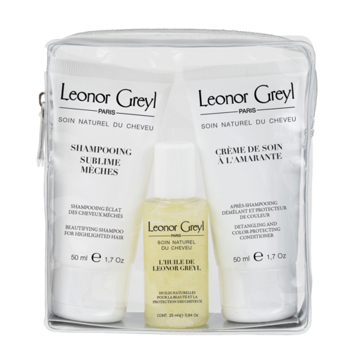 Leonor Greyl Luxury Travel Kit for Colored Hair on white background