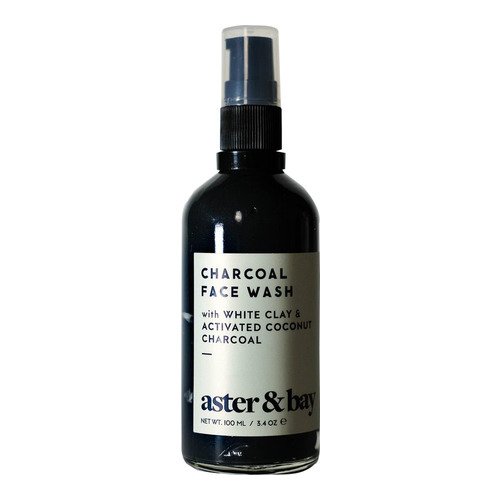 Aster and Bay Charcoal Face Wash on white background