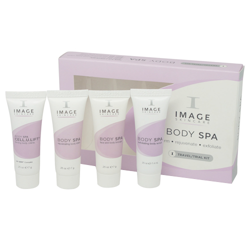 Image Skincare BODY SPA Travel / Trial Kit on white background