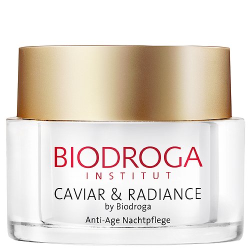 Biodroga Caviar and Radiance Anti-Age Night Care on white background