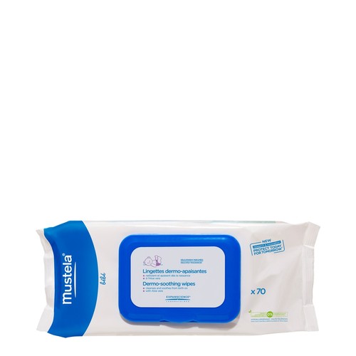 Mustela Dermo Soothing Wipes Delicately Fragranced, 70 wipes