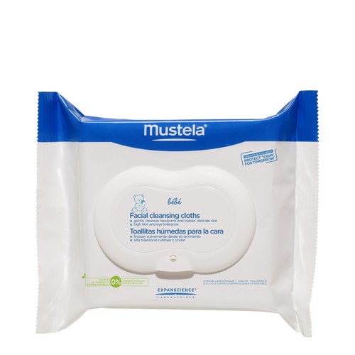 Mustela Facial Cleansing Cloths Pack, 25 wipes