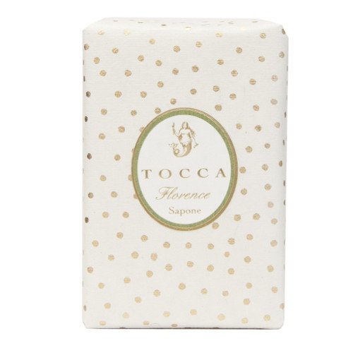 Tocca Beauty Sapone - Cleopatra: Grapefruit & Cucumber Bar Soap on white background