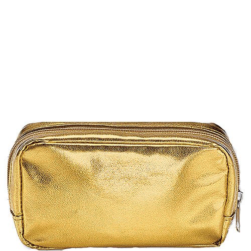 Free Gift with Purchase of $120: Gold Travel Cosmetic Bag