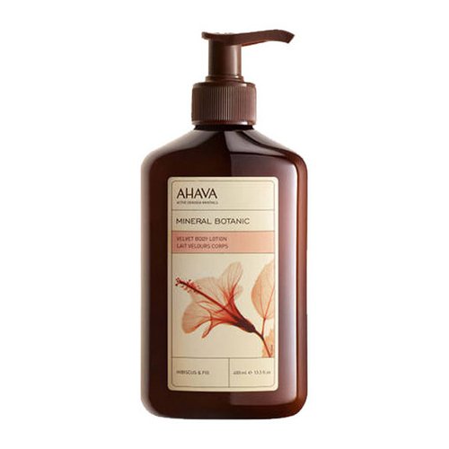 Ahava Body Lotion Hibiscus & Fig on white background