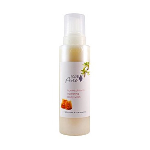 100% Pure Organic Honey Almond Body Wash, 502ml/17 fl oz