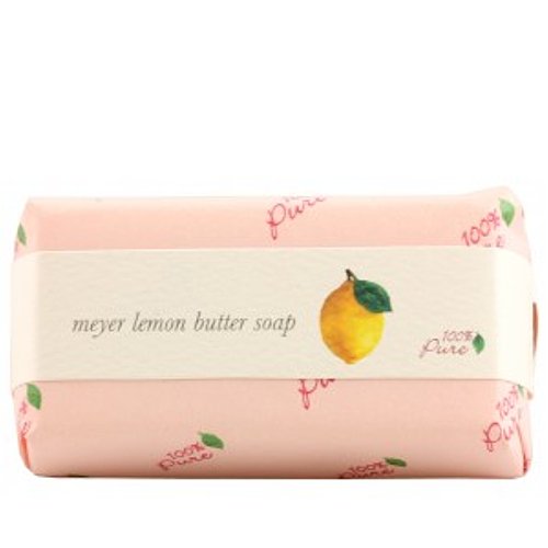 100% Pure Organic Meyer Lemon Butter Soap, 127g/4.5 oz