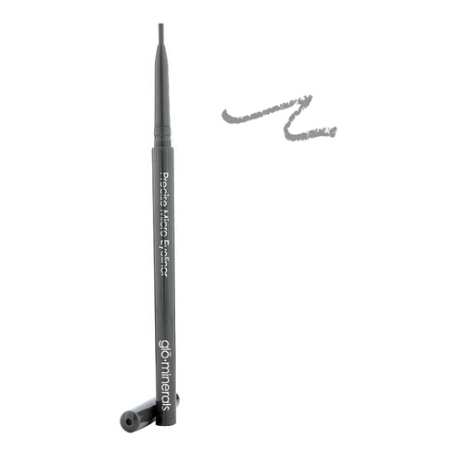 gloMinerals Precise Micro Eyeliner - Black on white background