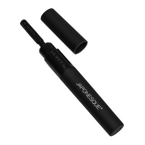 Japonesque Heated Mini Eyelash Curler - Black on white background