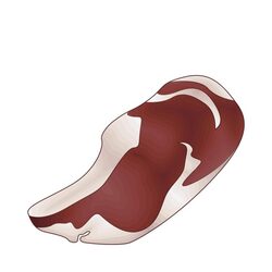 new meat mud on white background