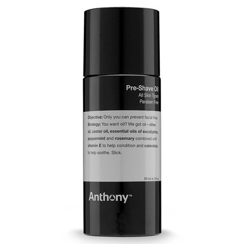 Anthony Logistics Pre Shave Oil on white background