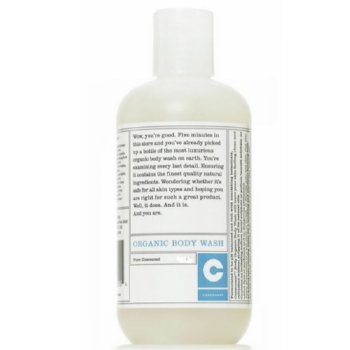 Consonant Organic Body Wash - Pure Unscented, 250ml/8.5 fl oz
