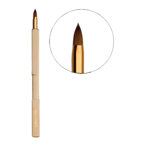 jane iredale Gold Retractable Lip Brush on white background
