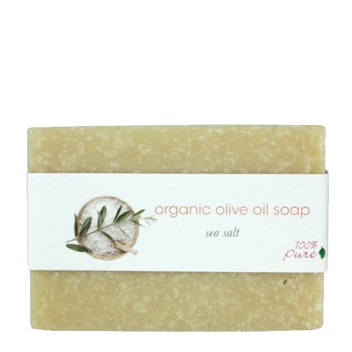 100% Pure Organic Organic Olive Oil Soap - Sea Salt, 99.2g/3.5 oz