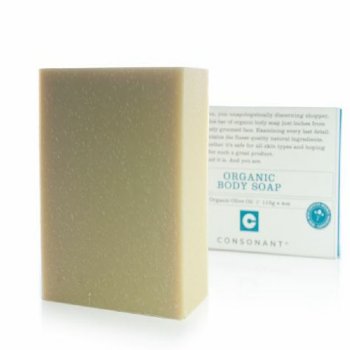 Consonant Organic Body Soap - Organic Olive, 112g/3.9 oz