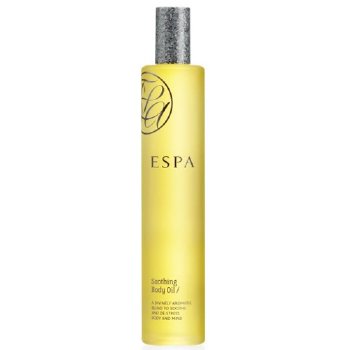 ESPA Soothing Body Oil on white background