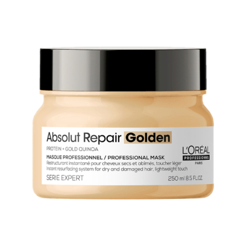 Loreal Professional Paris Absolut Repair Gold Mask Thick Hair on white background