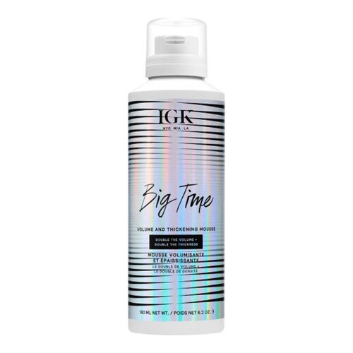 IGK Hair Big Time Volume and Thickening Mousse on white background
