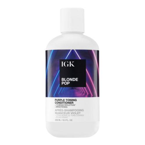IGK Hair Blonde Pop Purple Toning Conditioner on white background