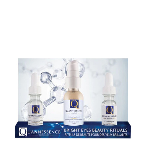 Quannessence Bright Eyes Beauty Ritual Kit on white background