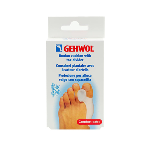 Gehwol Bunion Cushion with Toe Divider on white background
