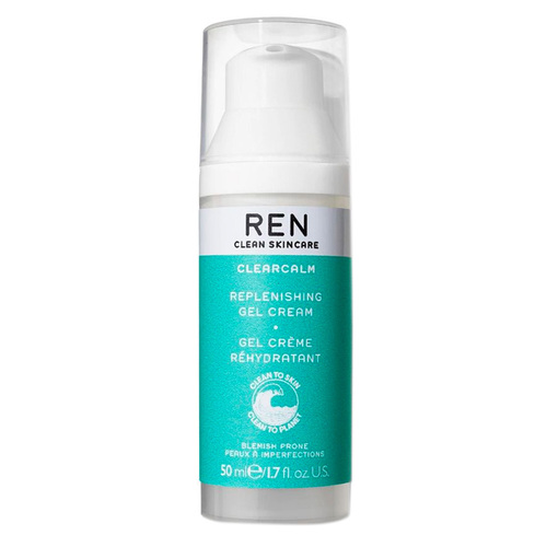 Ren Clearcalm 3 Replenishing Gel Cream on white background