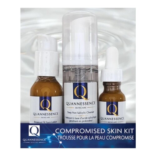 Quannessence Compromised Skin Kit on white background