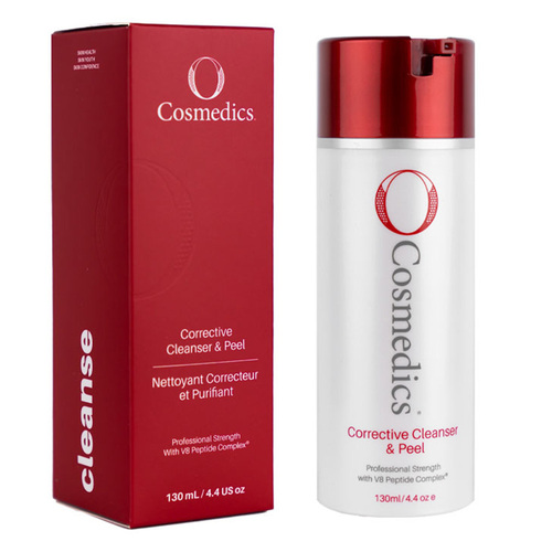 O Cosmedics Corrective Cleanser and Peel on white background