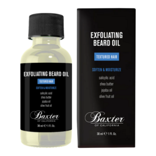 Baxter of California Exfoliating Beard Oil on white background