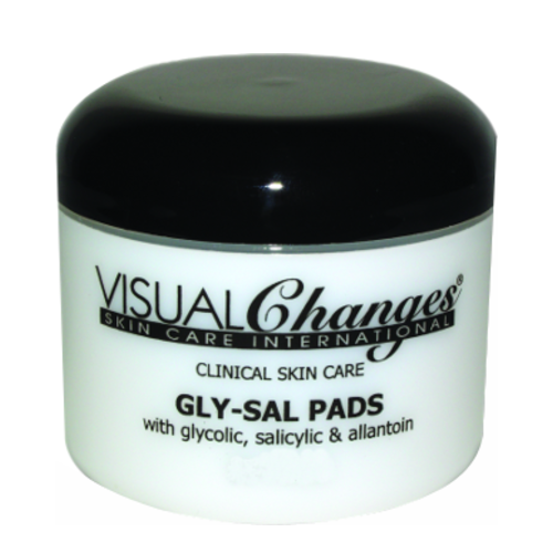 Visual Changes Gly-Sal Pads on white background