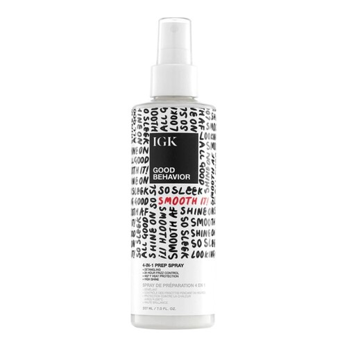 IGK Hair Good Behavior 4-in-1 Prep Spray on white background
