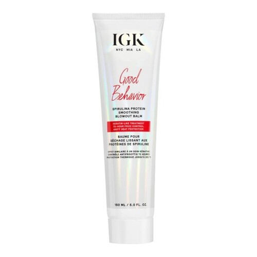 IGK Hair Good Behavior Spirulina Blowout Balm on white background