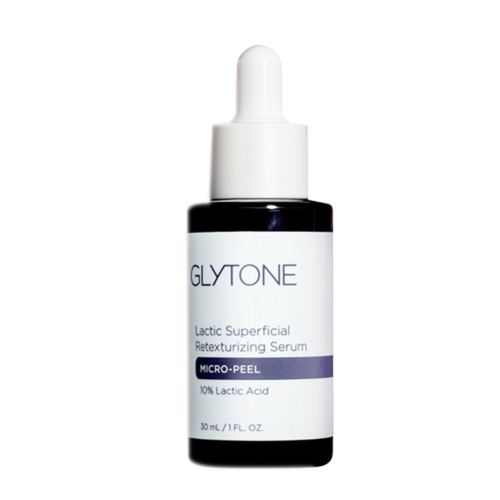 Glytone Lactic Superficial Retexturizing Serum on white background