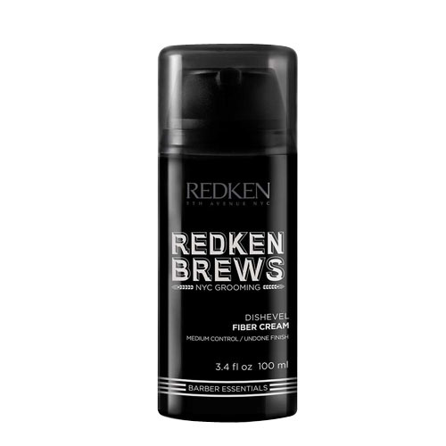 Redken Brews Dishevel Fiber Cream on white background