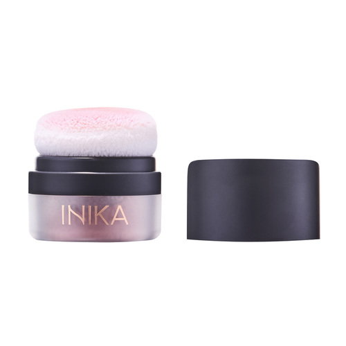 INIKA Organic Mineral Blush Puff Pot - Rosy Glow on white background