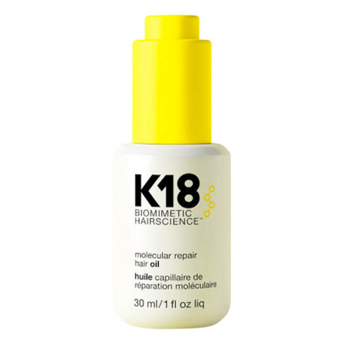 K18 Molecular Repair Hair Oil on white background