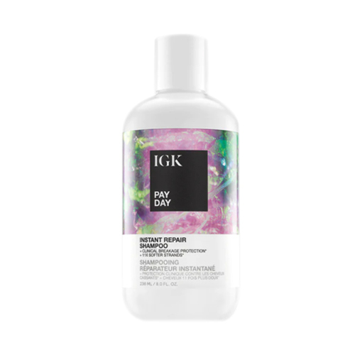 IGK Hair Pay Day Instant Repair Shampoo on white background