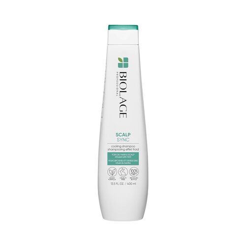 Biolage Scalp Sync Cooling Mint Shampoo for Oily Hair and Scalp on white background