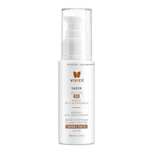 VivierSkin Sheer SPF 30 Mineral Tinted on white background
