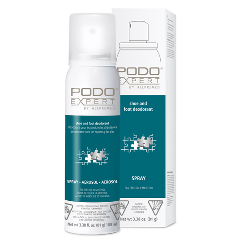 Podoexpert by Allpremed  Shoe and Foot Deodorant Spray on white background