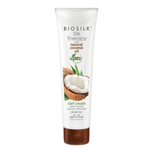 Biosilk  Silk Therapy with Natural Coconut Oil Curl Cream, 148ml/5 fl oz